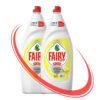 Fairy Plus Dishwashing Liquid Soap 1.25L Lemon x2